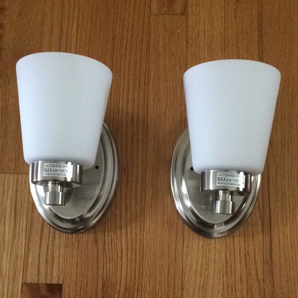 House of Hampton Other - Set of 2, New Brushed Nickel Wall Sconces
